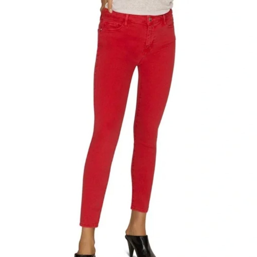 Sanctuary Surplus Skinny Ankle Jeans in red Size 27